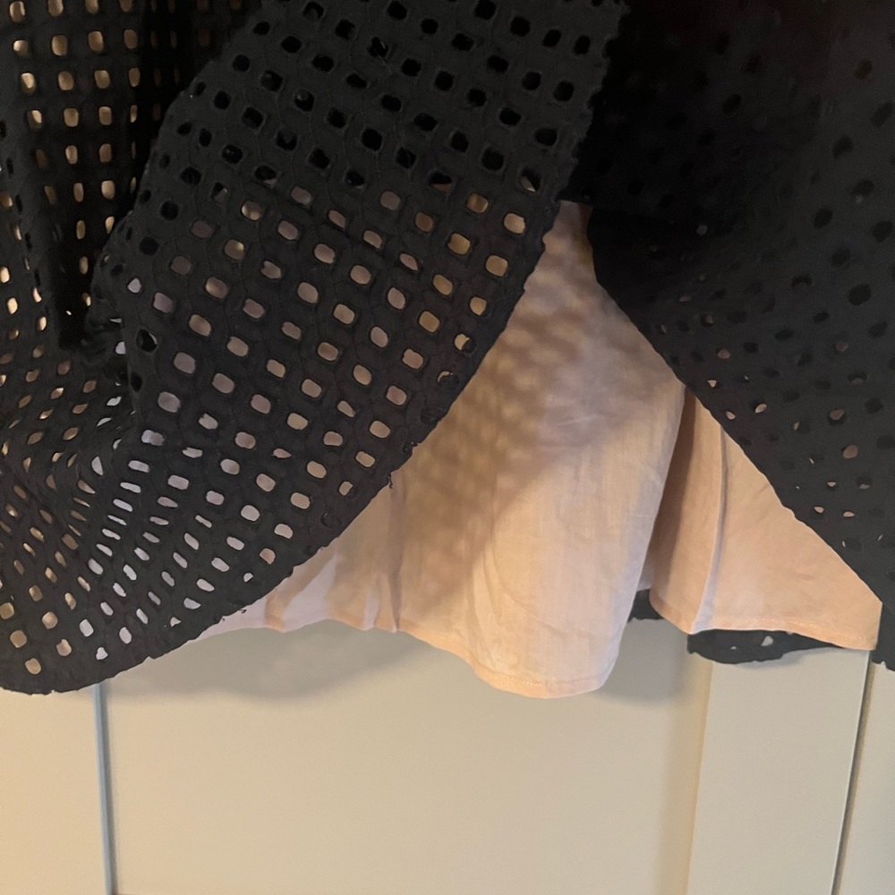 Loft Grid Eyelet A-Line Dress - Picture 2 of 3